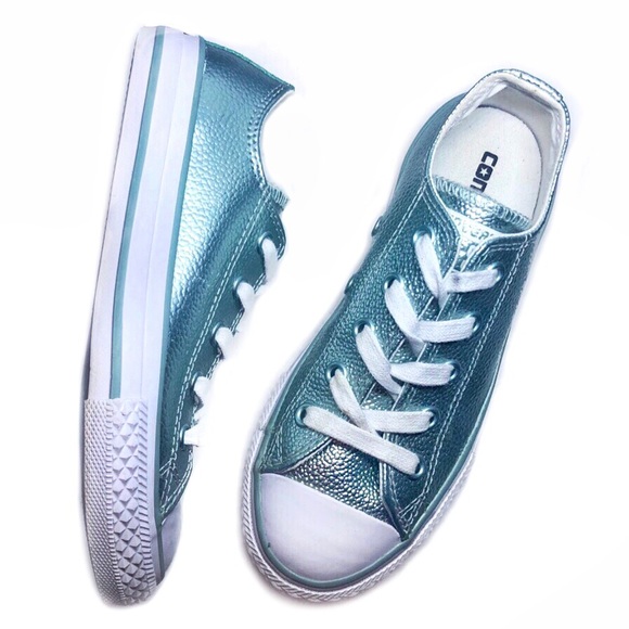 metallic converse low tops